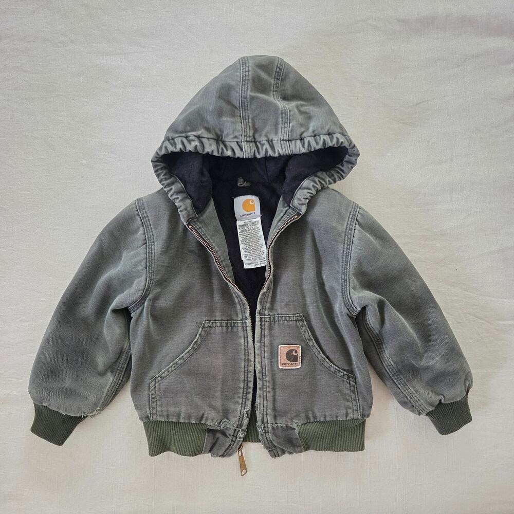 Y2k Carhartt Sage Distressed Jacket 4t *broken zipper